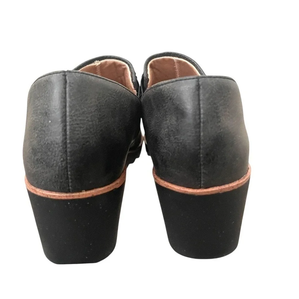 NEW LifeStride Velocity 2.0 Black Wedge Slip On Loafer Shoes Womens‎ 6